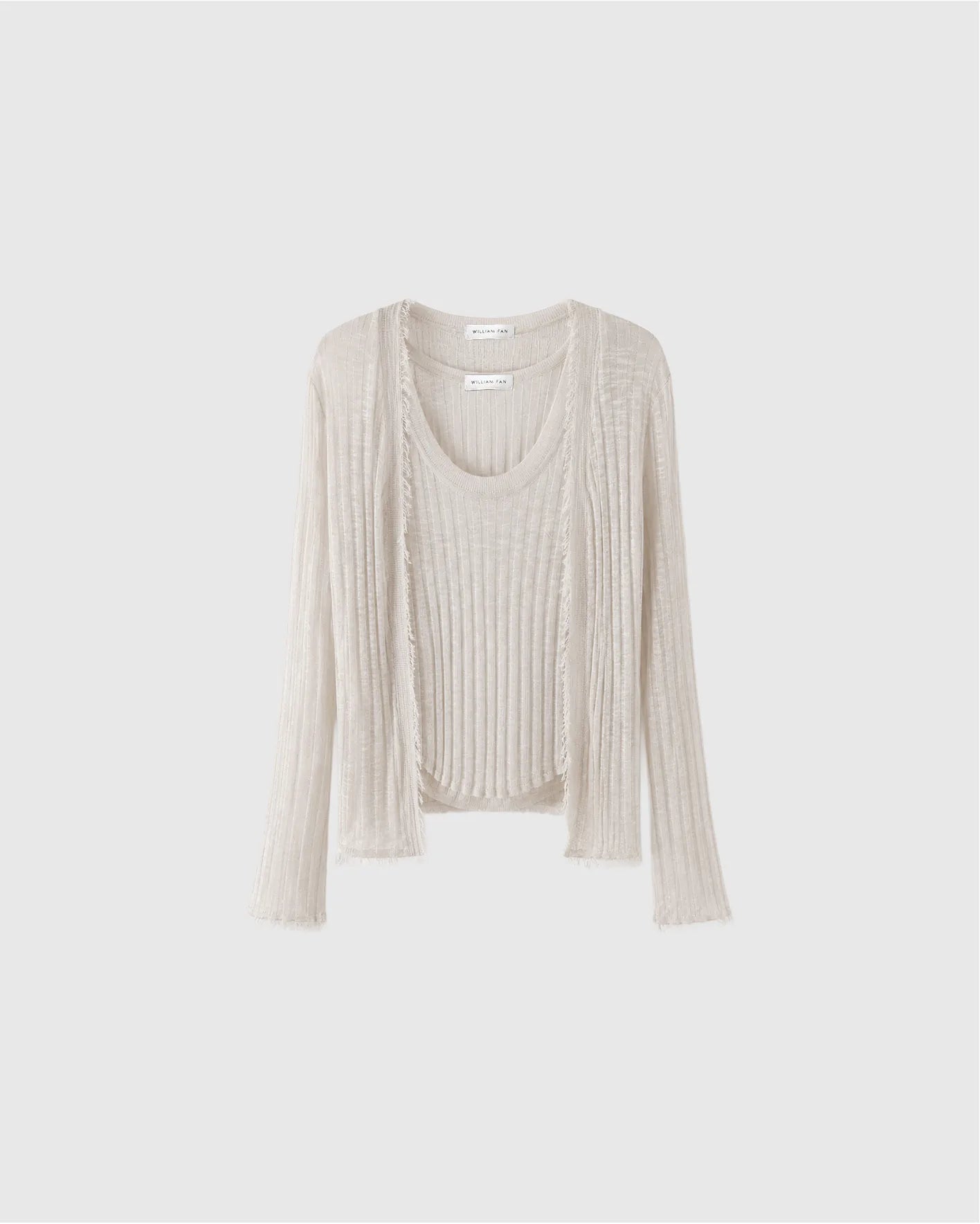 KNIT SET CREME VISCOSE SILK