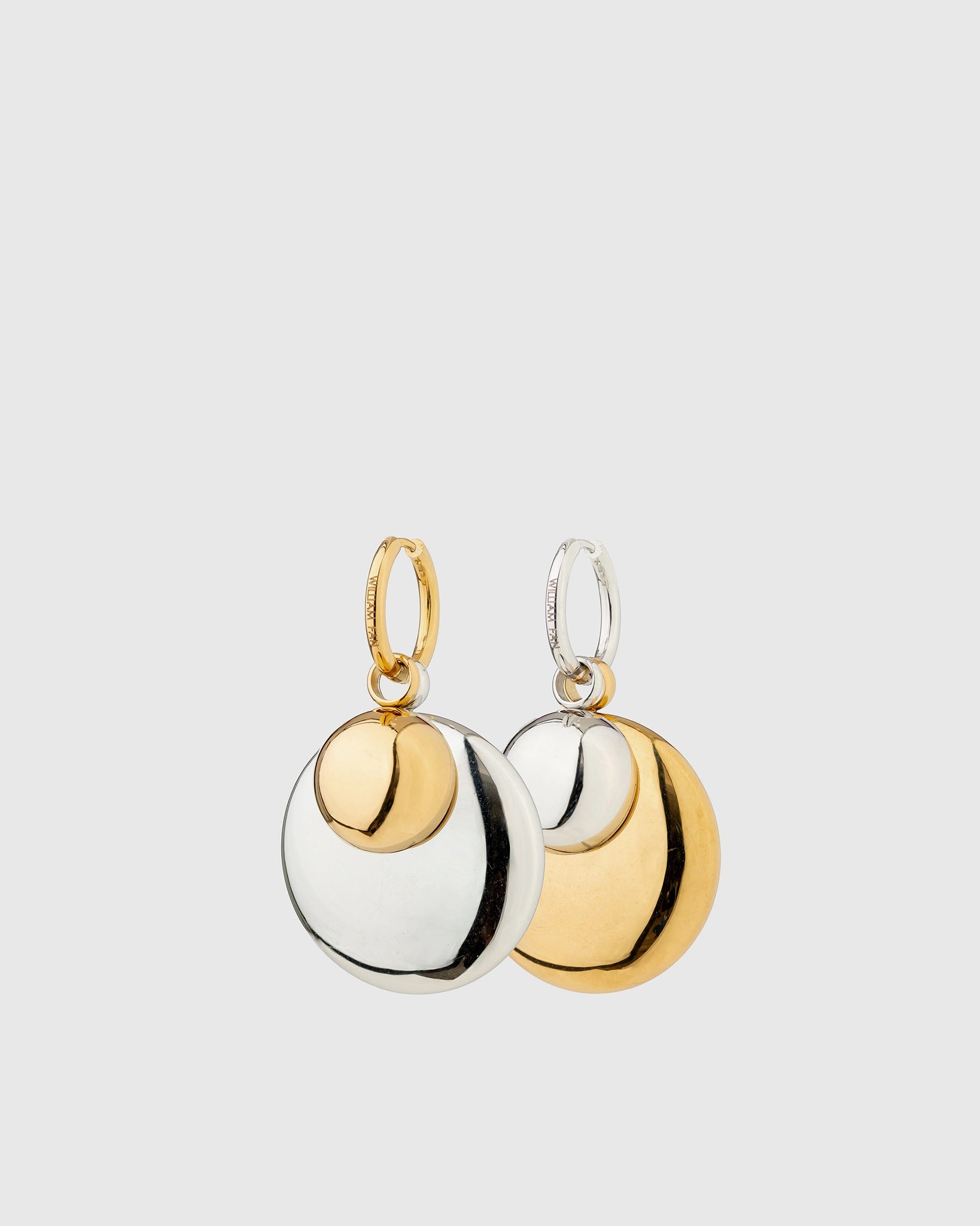 MIX SCOOP & MEDAILLON EARRING