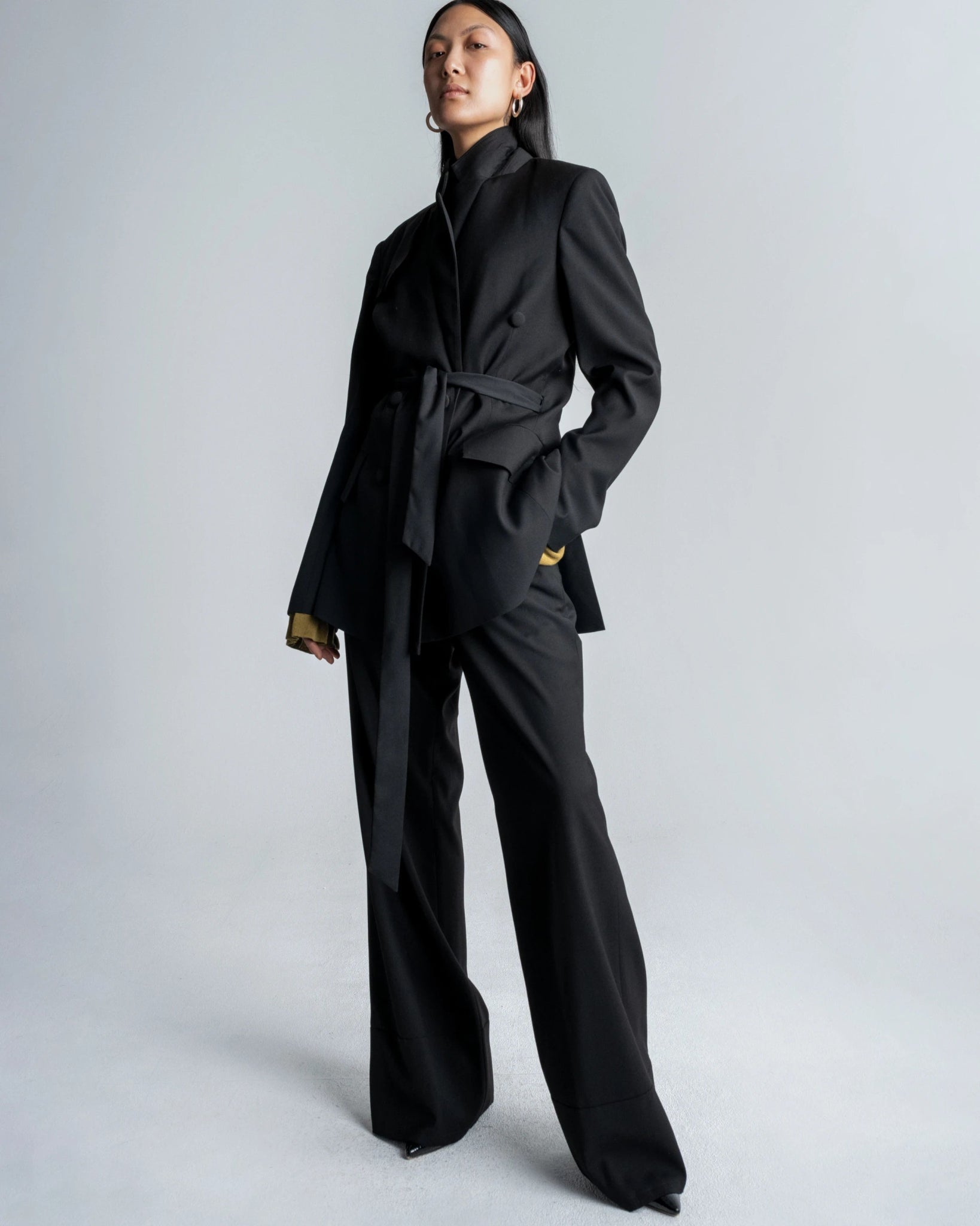 DOUBLE BREASTED BLAZER - WILLIAM FAN